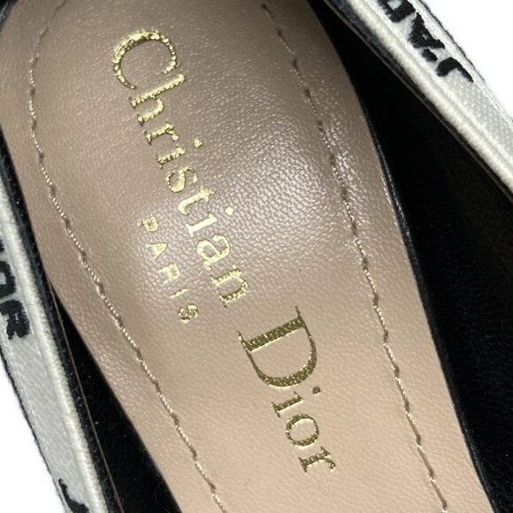 DIOR/ChristianDior -Wool Chemical Fiber Leather Women's Pumps 581-081125 - Picture 6 of 6